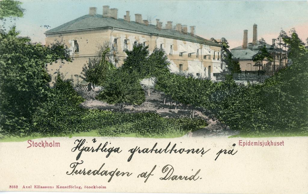 Stockholms epidemisjukhus Roslagstulls sjukhus Stockholms epidemisjukhus/roslagstulls sjukhus låg på Albanokullen, nära Roslagstull i norra delen av Stockholms innerstad.