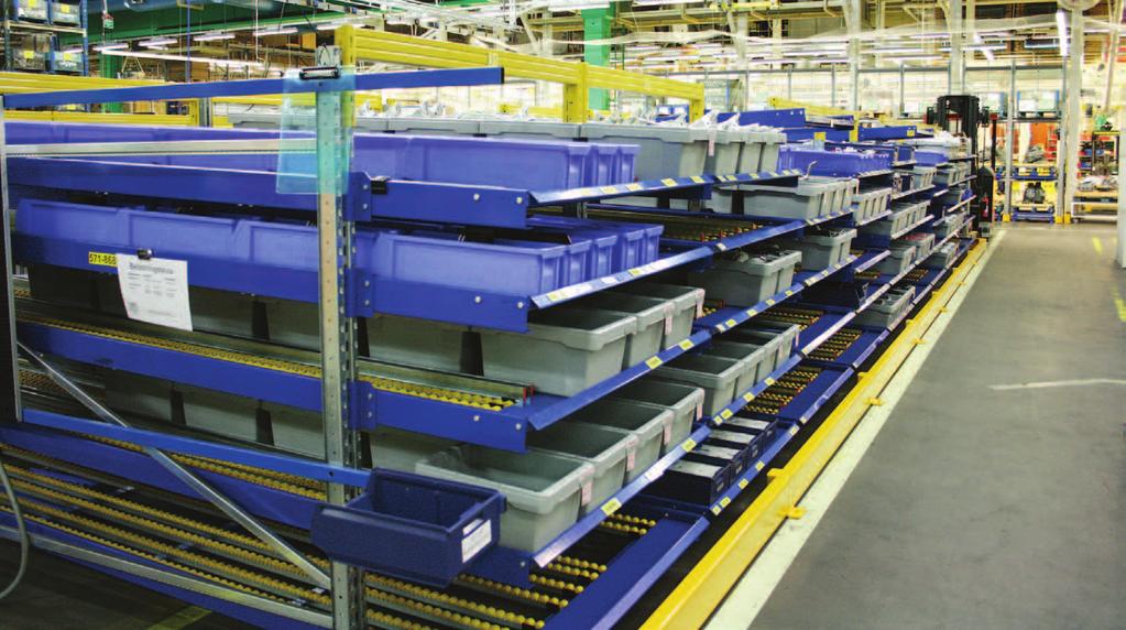 Supermarket Ställage för supermarket som är 1350x3000 mm alternativt 2500 mm. Rullskenor och avdelare är lätta att flytta och kan placeras var 25 mm.