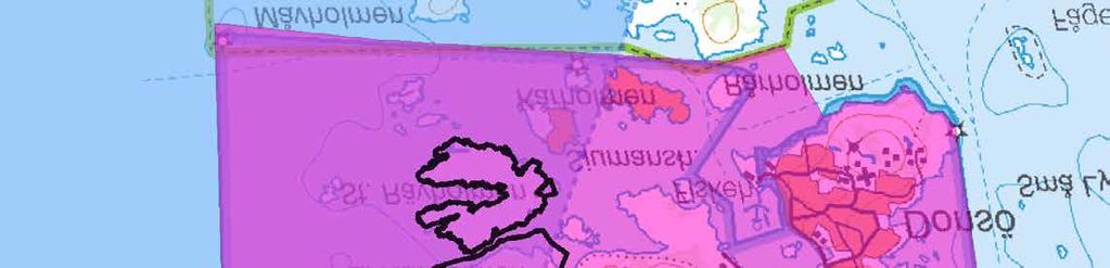 markerar influensområde för