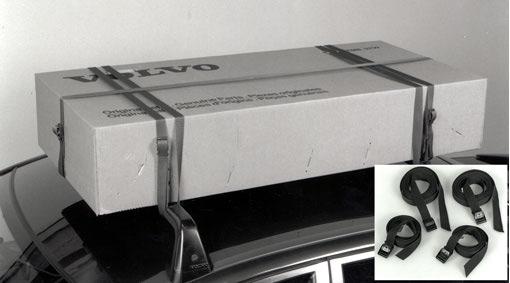 y Spännband för taklast Op. no. 89991 S40, V40 (sats/2 band) 1.5 m 9499 237-7 3.5 m 9499 238-5 Spännbandssatser för enkel och säker förankring av taklast.