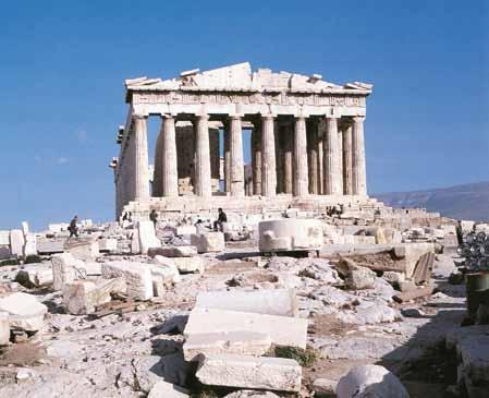 Parthenon, västfasaden. Ur The Parthenon and its impact in modern times, P. Tournikiotis (red.), Athen 1994, 12. sann.