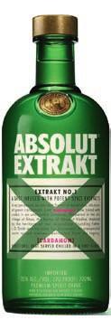 ABSOLUT VODKA SVERIGE VODKA SUPER PREMIUM Absolut Elyx Nr 1050205 485,40 kr 70cl 6/kolli Nr 1050206 720,70 kr 100cl 6/kolli Nr 1050323 1.183,30 kr 150cl 1/kolli Nr 1050324 2.