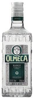 AVION & OLMECA MEXICO TEQUILA Olmeca Blanco Nr 1016907 243,70 kr 70cl 6/kolli Ursprungsland Mexiko Alkoholhalt 38% Doft Fräsch med toner av örter, grönpeppar och citrus.