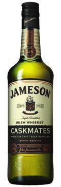 JAMESON & MIDLETON IRLAND WHISKEY Jameson Irish Whiskey Nr 1050168 255,10 kr 70cl 6/kolli Nr 1007267* 1.492,65 kr 450cl 6/kolli Nr 1007268** 1.