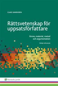 Rättsvetenskap för uppsatsförfattare : ämne, material, metod och argumentation PDF ladda ner LADDA NER LÄSA Beskrivning Författare: Claes Sandgren.