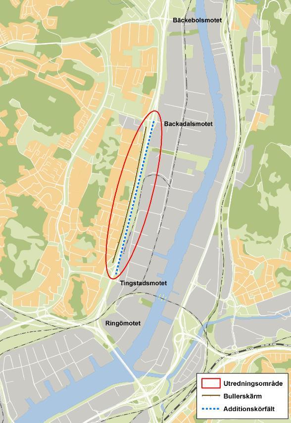 Bilaga till avtal om genomförande av Västsvenska paketet, Block 2 Bilaga 6 Projekt 304: E6 Tingstadsmotet-Backadalsmotet Projektet ingår i Anslutningar till Marieholmstunneln Översiktskarta: