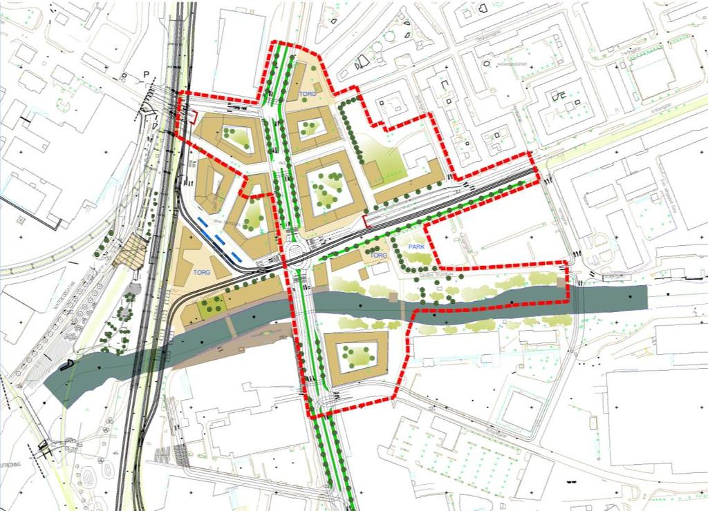 Bilaga till avtal om genomförande av Västsvenska paketet, Block 2 Bilaga 9 Projekt 407: Gamlestadstorget, etapp 2, projektering Projektet ingår i Kollektivtrafikomställning, K2020 Översiktskarta