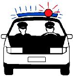 4 P4 Ett rött blinkande ljus som en trafikövervakare ger från ett motordrivet fordon samtidigt med en varningslykta som avger ett blinkande blått ljus betyder att