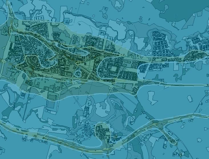 Figur 69 Beräknade årsmedelvärden av