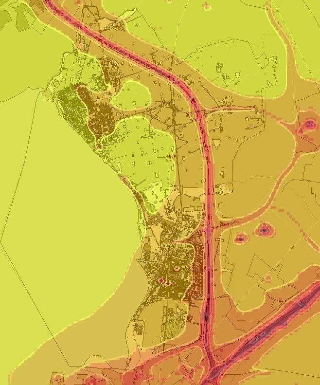 Beräknade halter (årsmedelvärde) av partiklar (PM 10 ) ligger på 13-15 g/m 3 i Lommas tätort (urban bakgrund) och 14 g/m 3 på landsbygden.
