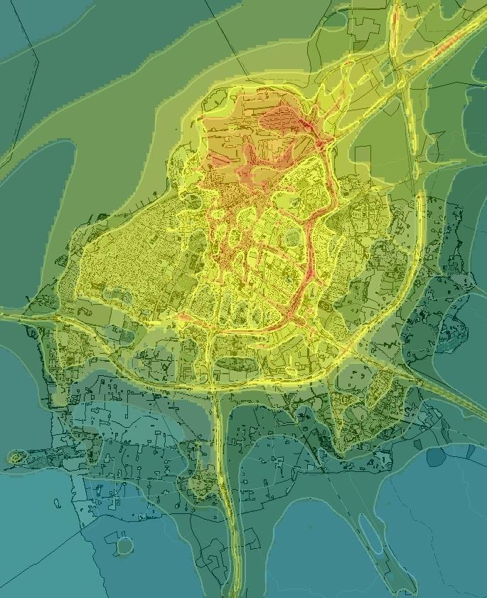 Figur 1044 Beräknade årsmedelvärden av