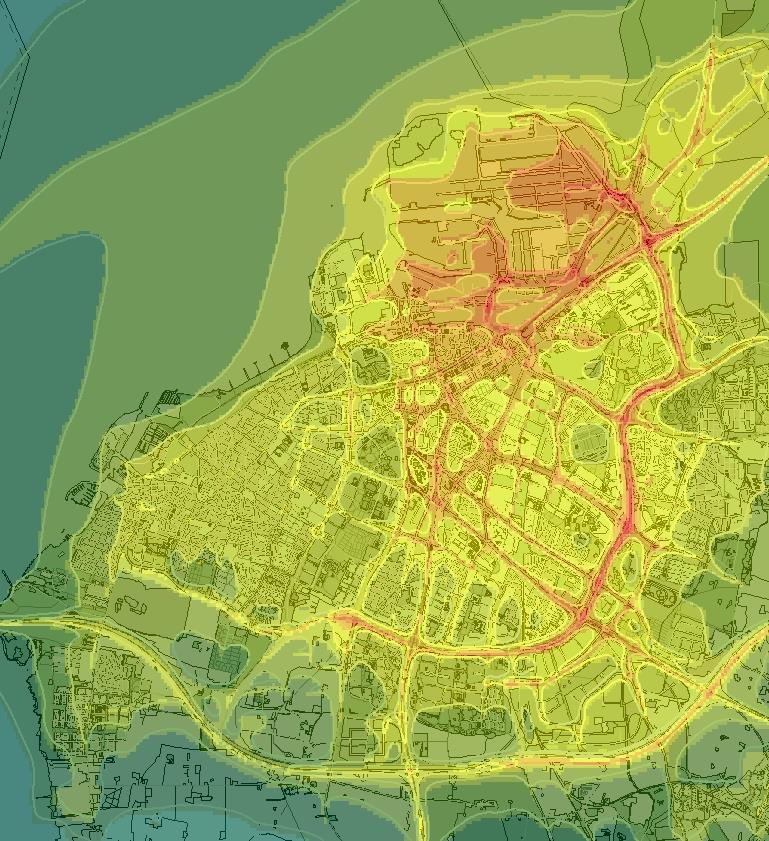 Figur 1055 Beräknade årsmedelvärden av