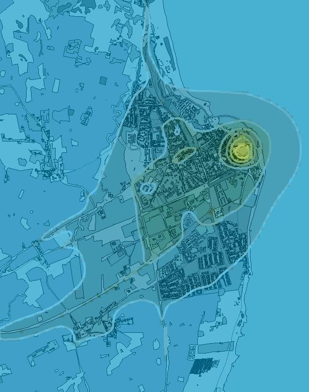 Figur 123 Beräknade årsmedelvärden av
