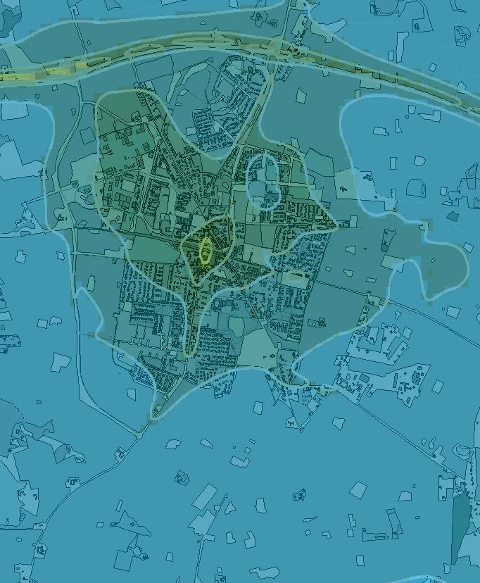 Figur 135 Beräknade årsmedelvärden av