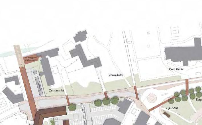 Vasagatan Kyrkogatan, gågatan, slutar i Vasagatan vid kyrkan. Längs med Vasagatan ligger många stora besöksmål exempelvis Zorngården, Zornmuséet och Vasaloppets hus.