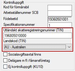 7. Skapa register och validera kontrolluppgifter Skapa kontrolluppgifter VÄLJ ATT ARBETA I FÖREGÅENDE ÅR DATABASEN FÖR INKOMSTÅR 2017. Löneprogrammet hanterar kontrolluppgift KU10.