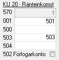 För dig som redovisar KU25 Har företaget lånat ut pengar till de anställda och du vill redovisa detta via programmet, gör du på följande sätt.