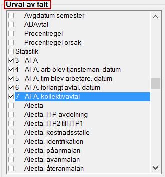 Inställningar i anställdaregistret Fliken Utbetalning/försäkring Gå igenom ditt anställdaregister och genomför eventuella korrigeringar och kompletteringar av AFArapporten till Fora.