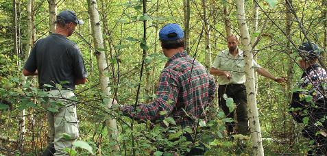 Prata med alla som berörs av åtgärderna i skogen, och med de som ska utföra jobbat, gärna på plats.