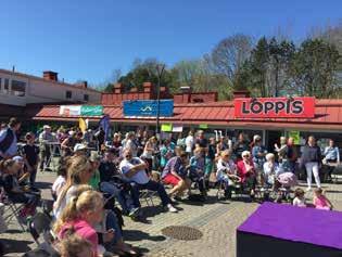 Besökarna bjöds även på en härlig blandning av torgaktiviteter som cirkusskola med Cirkus Unik, ponnyridning, barnteater, ansiktsmålning samt Byggare Bob och Biet Maya som hade planteringsskola för