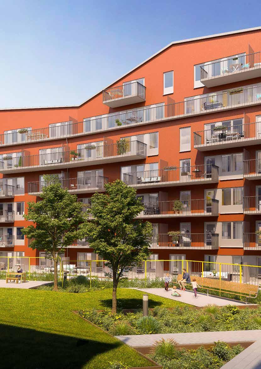 3 EXTERIÖR rf Spinna, ammarby Sjöstad, etapp 2 Ikano ostad juni