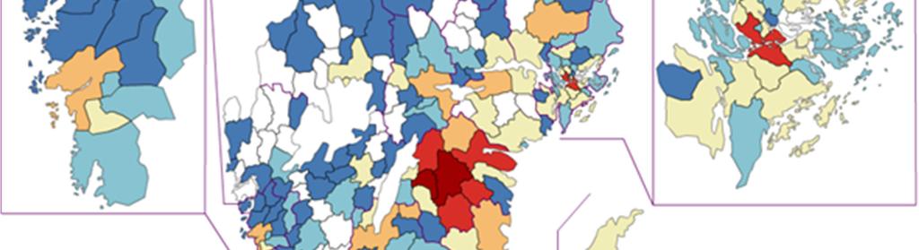 kommunen. De kommuner som hade tagit emot flest Linköpingsfödda barn var Mjölby med 395 barn och Motala med 233 barn.