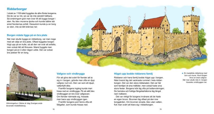 Boken om Sveriges historia - Forntid Medeltid Den första delen börjar med istiden. Eleverna får ta del av hur Norden befolkas, samt de utmärkande dragen för stenåldern, bronsåldern och järnåldern.