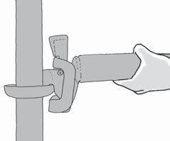 Montering av kil-lås - ursprunglig modell Viktigt