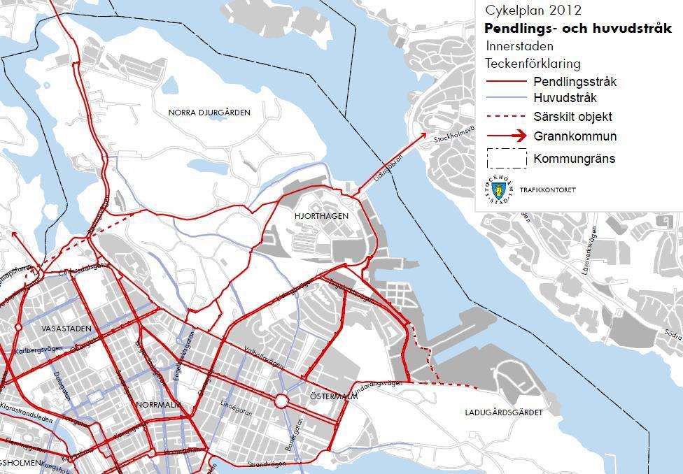 Sida 5 (7) Efterfrågan och antal trafikanter De som idag passerar korsningen är boende och de som besöker arbetsplatserna på Hjorthagsberget och i viss utsträckning även till de lägre liggande