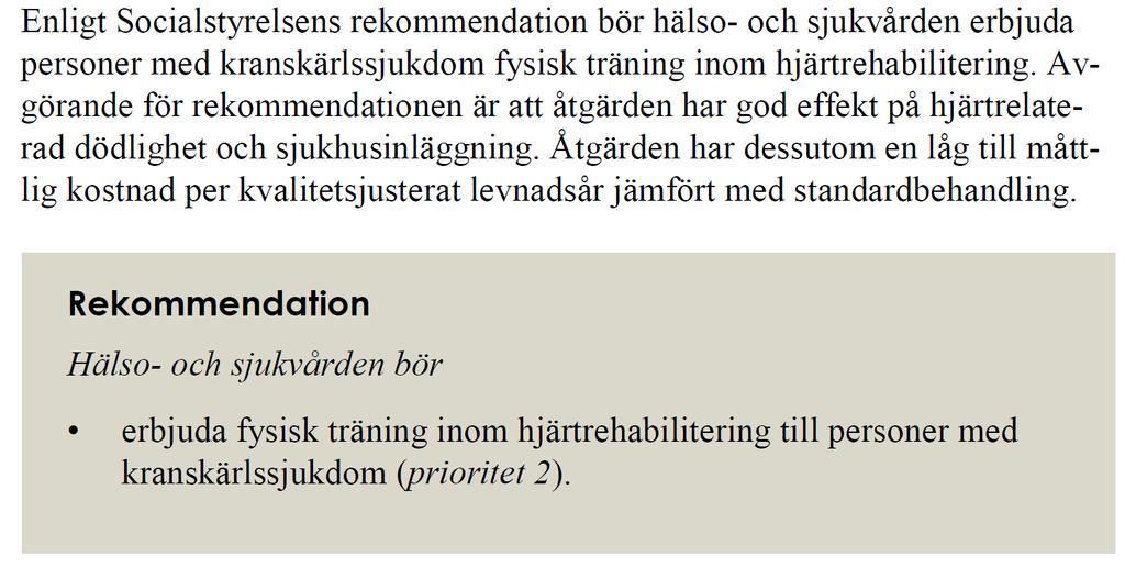 Sund livsstil Reducerar risk