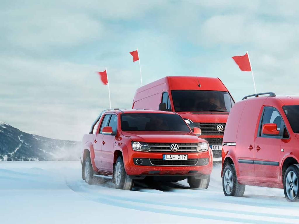 Volkswagen 4MOTION. De idealiska vinterbilarna. Snöoväder och oframkomliga vägar innebär förlorade intäkter för många företag. Det är inte alltid plogbilarna hinner med när himlen öppnat sig.