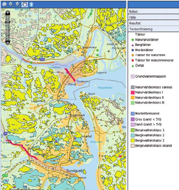 duktionsstatistiken avseende inom vilka områden naturgruset används, visar på en tydlig minskning inom användningsområdet väg- och fyllnadsmaterial under perioden 2001 till 2009.