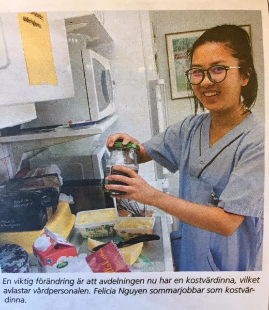 Vårdnära service kost, städ, förråd, transport Kostvärdar som hanterar all patientkost alla dagar i veckan Hemgångsstädning,