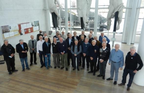 Den 20 maj 2017 hade en av våra besättningsmän, Peter Althini, ordnat med ett förträffligt möte i Karlskrona för att fira 50 år sedan hemkomsten, med besök på Marinmuseet, rundvandring på det