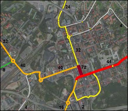 FORDONSKAPACITET Fordonstyp Sittande Stående Totalt CN1L 30 19 49 CB1L 45 28 73 CL1L 46 29 75 Passagerarkapacitet per fordonstyp enligt beräkningsmodell från Zürich.