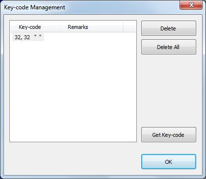 TM-T88V Utility Key-code Management (Hantera nyckelkoder) har följande funktioner. Du kan kontrollera nyckelkoden för en logotyp som lagras i skrivaren eller ta bort logotyperna.