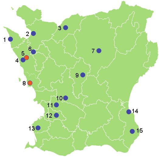 Planerade externa handelsetableringar - i skedena program, samråd, utställning och antagande sedan 2003 Nr. Kommun, Namn, Bruttoarea 1. Höganäs, Höganäs 33:1, 20.000 m2 2.