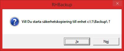 I Steg 2 får man välja destinationsenhet. Det vill säga vilket media man vill använda för backupen. Det finns här två alternativ, Backup till CD eller Backup till övrigt media.