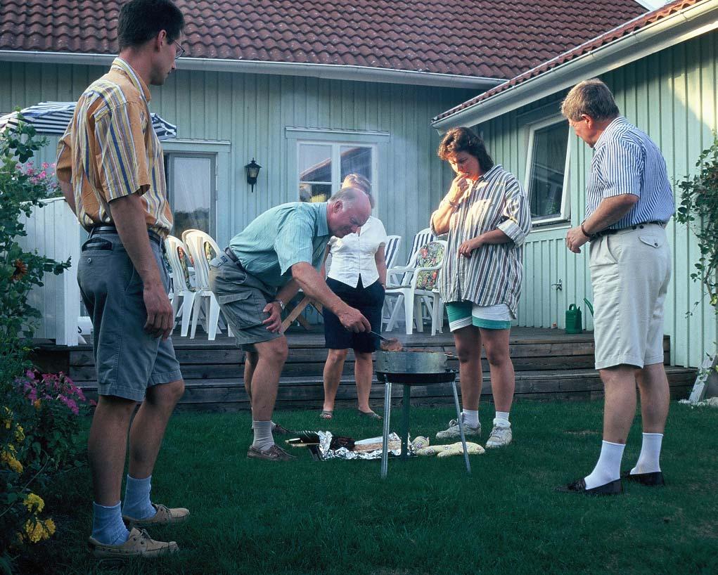 Fig 10.1 Bild på delar av besiktningsgruppen efter väl förrättat samordningsmöte. Från vänster Per Abrahamsson, Eric Magnusson, Eva von Wachenfelt (skymd), Cecilia von Braun och Ingvar Andersson.