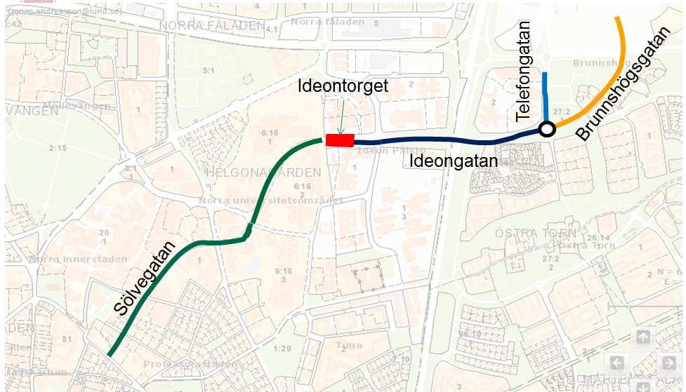 Karta TJÄNSTESKRIVELSE 3 (3) Sölvegatans