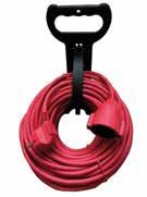 KABELLÄNGD RKK-KABEL 33 03 42 25 m H05VV-F 3G1.5 mm 2 Röd skarvsladd i PVC. För inomhusbruk, IP20.