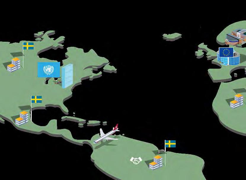 20 Utrikespolitiken Riksdagen och regeringen formar tillsammans den svenska utrikespolitiken.