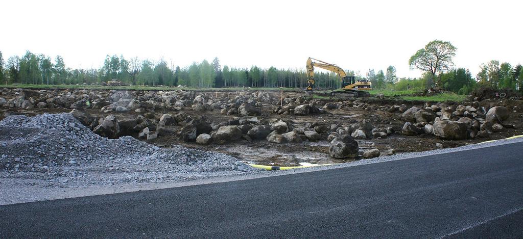 Juni 2015 Grävningsarbetet för