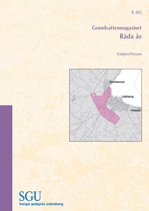 SGUs grundvattenkartering Äldre länsvisa kartor Vissa kommunkartor Pågår beskrivning av