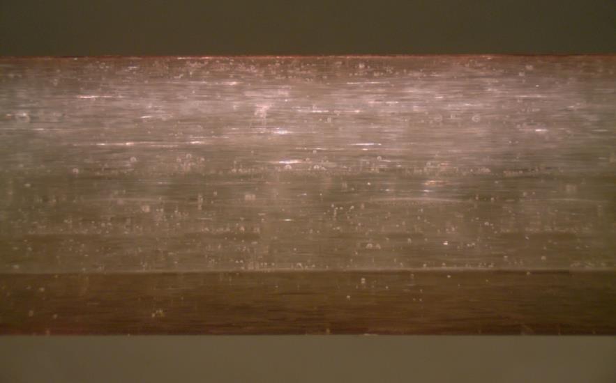 delamination was observed (right) Barrier layer Figur 27 Polerat tvärsnitt