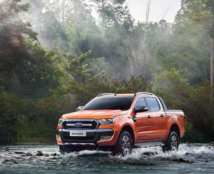 TRANSPORTBILAR SNABBASTE VÄGEN GÅR INTE ALLTID ÖVER ASFALT NYA FORD RANGER Skulle något så obetydligt som ett vattendrag komma i din