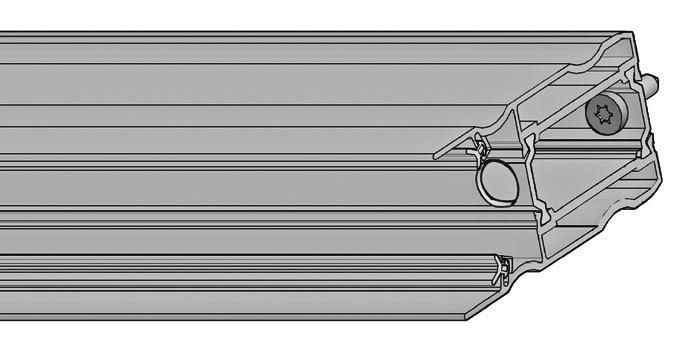 Montering skjutpartier WG 25-50/WG62 eco VIKTIG INFORMATION! Har du valt partier till din aluminiumstomme, är det nu dags att montera dessa.