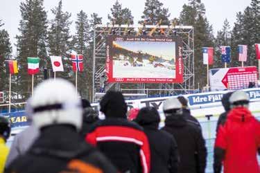 VÄRLDSCUP I VÄRLDSKLASS Med våra världscupsarrangemang i skicross har vi satt Idre Fjäll på den internationella vintersportkartan och vi är otroligt stolta över vår leverans i världsklass!