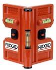 2601 Verktyg Vattenpass/skjutmått Ridgid Magnetiskt, hopvikbart rörvattenpass med en central led som medger att vattenpasset anpassas till vidden på den ståndare eller det rör som avvägs.