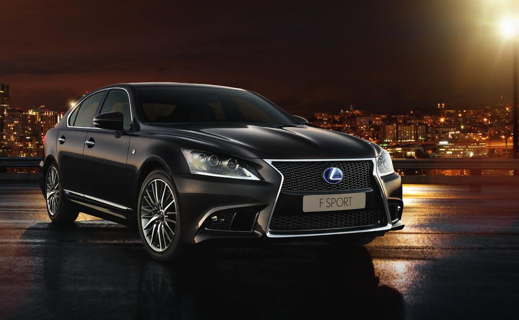 LEXUS LS F SPORT F SPORT. YTTERLIGARE EN DIMENSION. DET SYNS PÅ UTSIDAN, KÄNNS PÅ INSIDAN OCH MÄRKS PÅ VÄGEN.